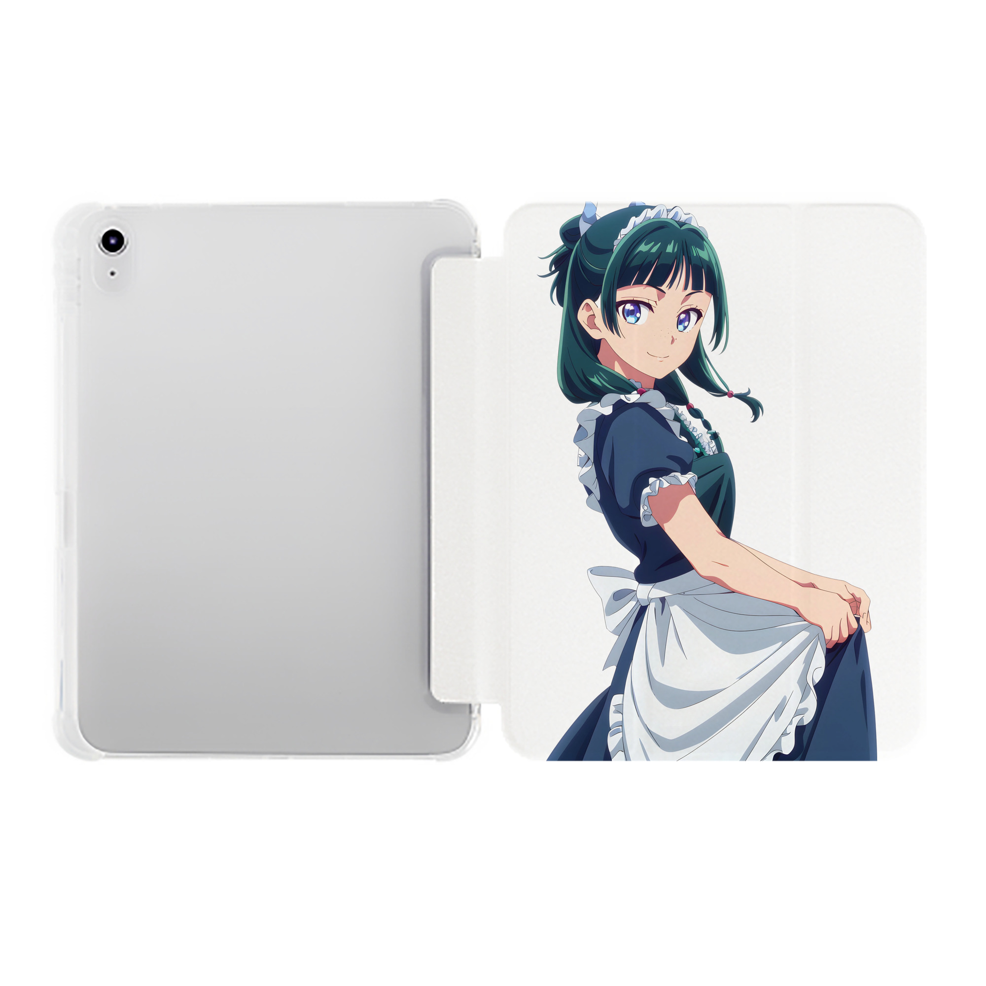 （画像用） 薬屋のひとりごと The Apothecary Diaries IPad ケース ペン収納付き 三つ折りスタンド PUレザー×シリコン 対応機種9.5/10.5/10.9インチ